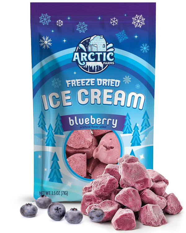 Arctic Farms Freeze Dried Ice Cream Bits Bagged and Boxed - Does