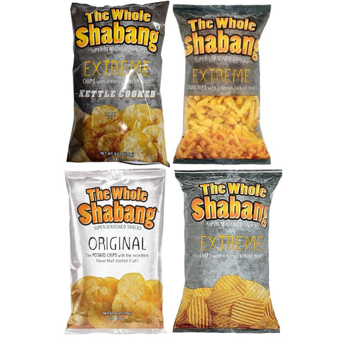 Generic The Whole Shabang Potato Chips Variety Pack of 4, Extreme, Extreme Kettle,