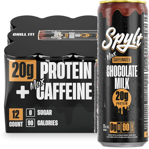 Spylt High Protein Max Chocolate Milk with 140mg Caffeine & 20g Protein