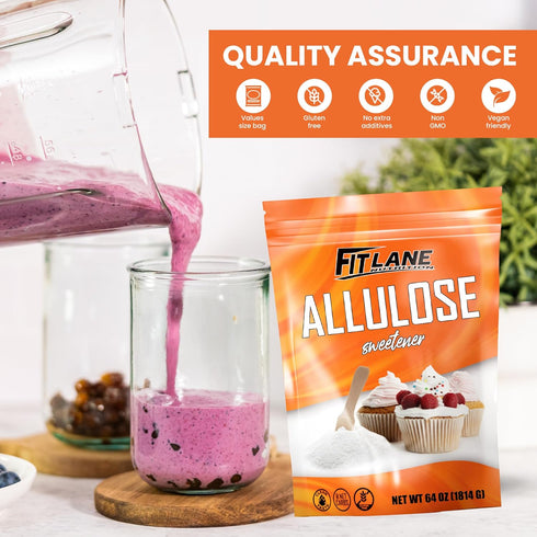 4 lbs Allulose Sweetener - Pure Low Calorie Zero Net Carb Natural Keto Sugar Substitute With No Aftertaste - Perfect