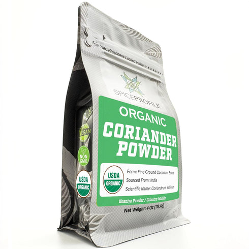 USDA Organic Coriander Powder (4 oz) Spice Profile Freshly Ground Dhaniya &