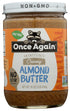 Once Again Natural Creamy Almond Butter, 16oz - American Classic, No Stir