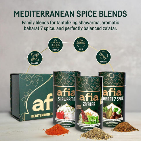 7 (1pk, 2.1oz) Afia - Baharat Spice Blend | Baharat Spice Mix for Kofta, Kebab, Grilled Meat Seasoning | Premium