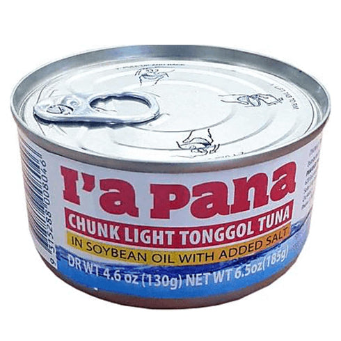 FIJIAN MADE I'a Pana - Chunk Light Tonggol Tuna in Soybean Oil (6 Pack