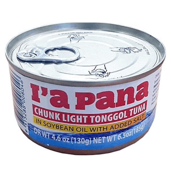 FIJIAN MADE I'a Pana - Chunk Light Tonggol Tuna in Soybean Oil (6 Pack