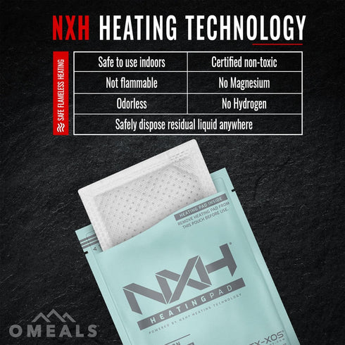 OMEALS Lentils with Beef MRE | Sustainable Premium Outdoor Food | Extended Shelf Life | Fully Cooked w/Heater | No