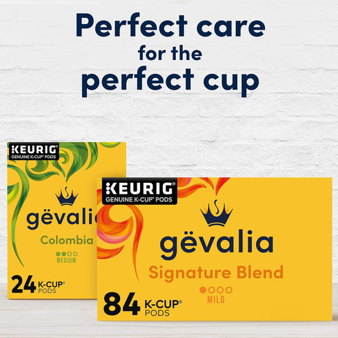 84 Gevalia Signature Blend Mild Light Roast K-Cup Coffee Pods, ct Box