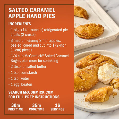 3.81 oz McCormick Finishing Sugar, Salted Caramel, Limited Edition, Creamy Caramel Flavor with a Touch of Salt