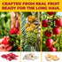 Pack (9.54 Oz), Pack, 0.53 Oz 18 Packs Zest Delites Freeze Dried Fruit Bulk Freeze Dried Strawberries, Bananas, Apple