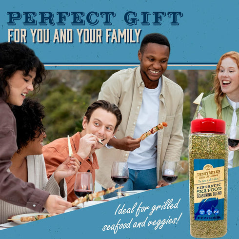 DennyMike’s Fintastic Seafood Seasoning Blend, Dill and Lemon Pepper for Fish and Shellfish, 24 oz