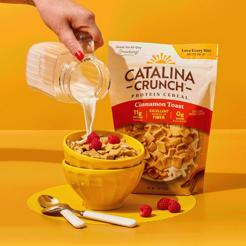 11g 9 oz. (Pack 4) (Packaging Catalina Crunch Protein Cereal | Sugar Free Breakfast Cereal with of Protein | Gluten