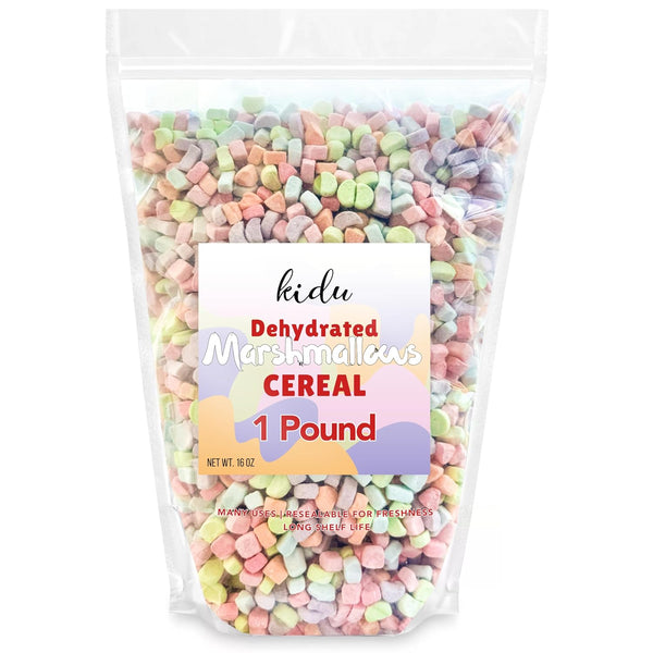 Dehydrated Marshmallow Bits 1 Pound Resealable Bulk Bag Cereal Assorted Colors And