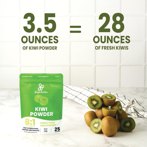 5oz 3.5oz Jungle Powders Organic Passion Fruit Powder & Kiwi Fruit Powder - Freeze-Dried Superfood Extracts for Baking