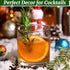 25-30 2.3oz 7-8" PCS Naturally Dried Whole Rosemary Sprigs, Rosemary Sprigs Spices, Rosemary Stems for Cooking, Baking