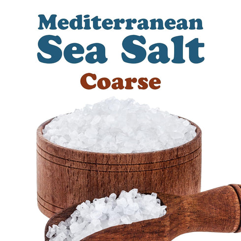 12 Food to Live Mediterranean Sea Salt, Pounds Coarse Grain, Pure Crystals, No Additives, No Preservatives, Vegan