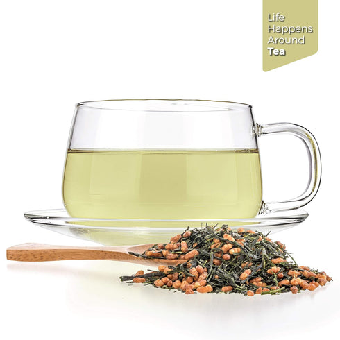 Tealyra - Imperial Gyokuro Genmaicha - Japanese Loose Leaf Tea - 100g (3.5-ounce) - Gen Mai Cha Green Tea