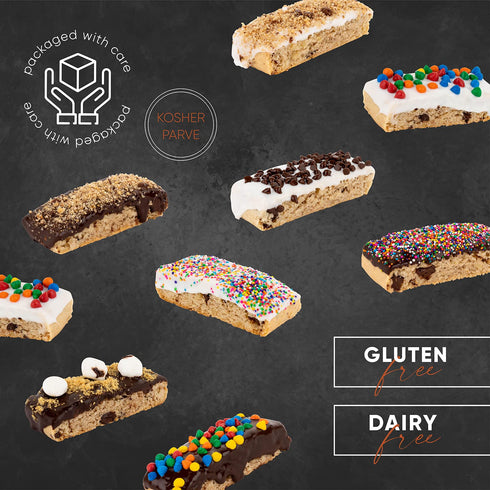 (8 Count) Gluten Free Palace Biscotti Gift Basket Assorted Gluten Free Mother's Day Biscotti Cookies for Mom & Wife