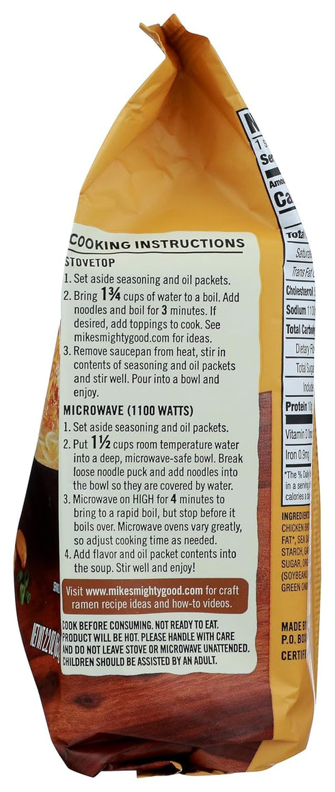 MIKES MIGHTY GOOD Organic Fried Garlic Chicken Ramen, 2.2 OZ