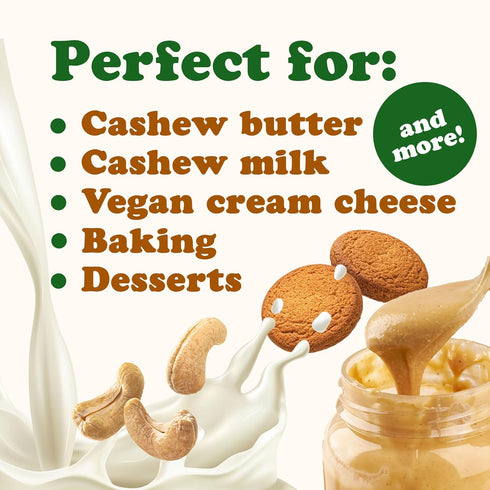 1 W240, Food to Live Cashew Nuts, Pound - Large Size Whole Nuts, Unsalted, Kosher, Raw, Vegan, Bulk