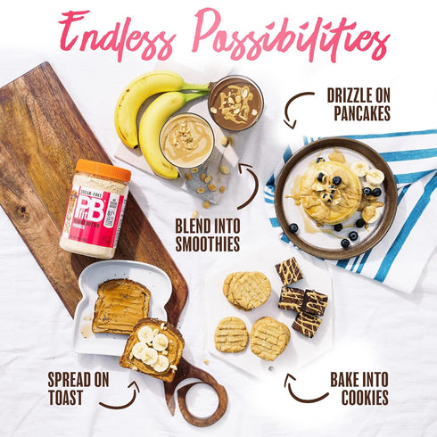 Peanuts,13 (Pack 2) PBfit No Sugar Added, Peanut Butter Powder, Powdered Peanut Spread from Real Roasted Pressed Ounce