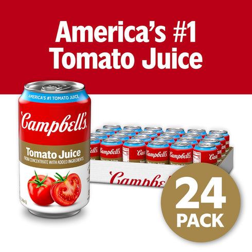 100% 11.5 oz (24 Pack) Campbell's Tomato Juice, fl Can