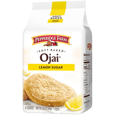 8.6 Oz (8 Pepperidge Farm Soft Baked Ojai Lemon Sugar Cookies, Bag Cookies)