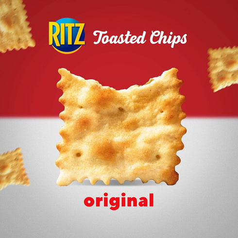 6 11.4 oz RITZ Toasted Chips Original Crackers, Party Snacks, Bulk Snacks, Family Size, - Bags