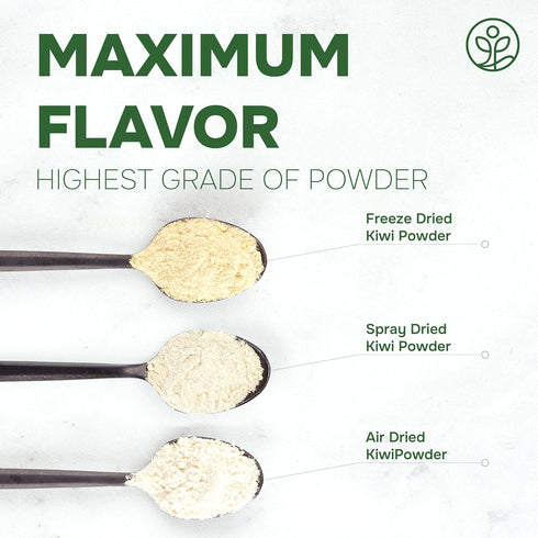 3.5 Jungle Powders Kiwi Fruit Powder Ounce Bag Freeze Dried Kiwi Smoothie Whole Fruit Juice Powder for Baking