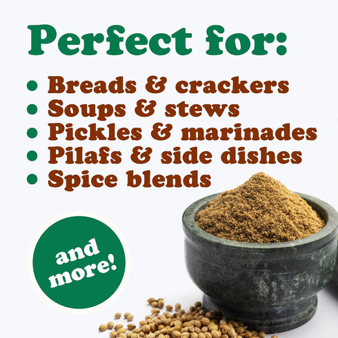 6 Food to Live Organic Coriander Powder, Pounds Freshly Ground, Pure, Natural Spice for Cooking, Baking and Seasoning