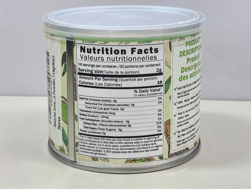Organic Matcha Green Tea Powder - 4oz (113g) Tin, 100% Natural & Pure, Ceremonial Grade, No Additives