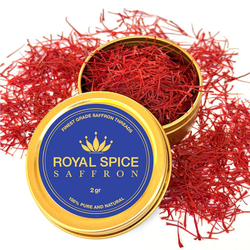 Royal Spice Saffron, Finest Pure Premium All Red Super Negin Saffron Threads. For Tea,