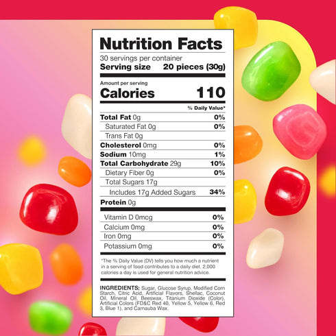 2 Pack Jelly Beans - Pound - Chewy Candy - Assorted Fruit Flavors - Bulk Jelly Beans for Buffets, Snacking, Gift