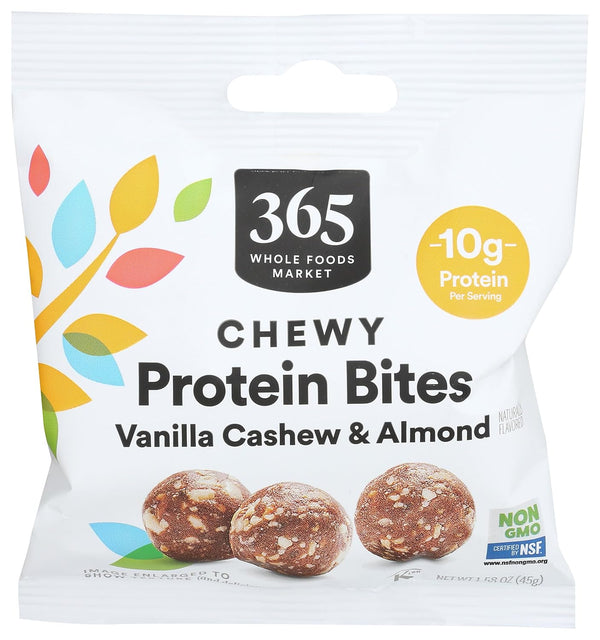 365 by Whole Foods Market, Chewy Protein Bites, Vanilla Cashew & Almond