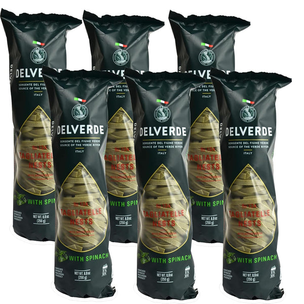 Delverde Artisan Made Spinach Tagliatelle Nests with Spring Water Certified Kosher 8.8oz 6