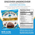 30-Count, Undercover Snacks Chocolate Quinoa Crisps - Dark Chocolate + Sea Salt | Individually Wrapped Crisps | Gluten