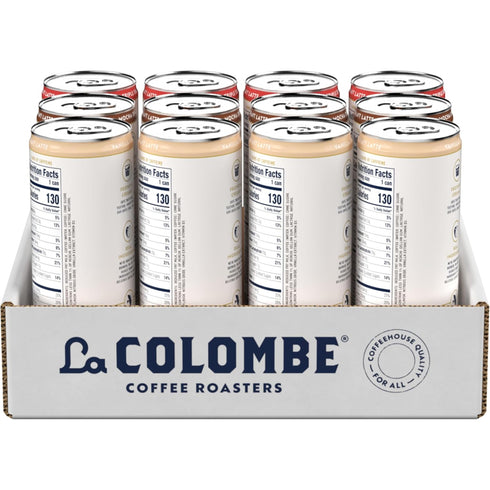 Pack, 11 oz (Pack 12), La Colombe draft Latte Variety fl cans of Includes Triple, Vanilla & Mocha Latte, Coffeehouse