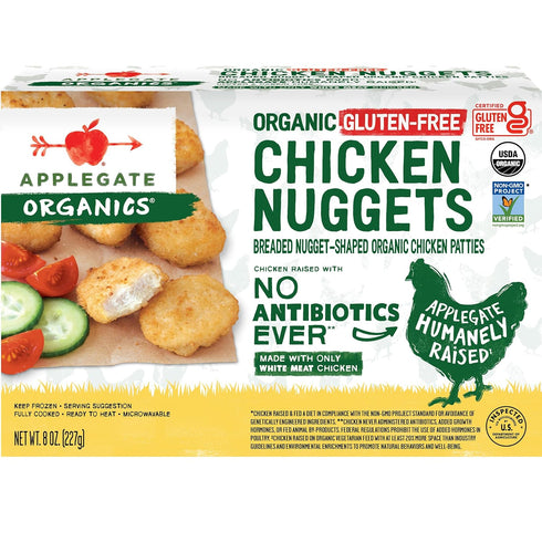 Applegate Organic Gluten-Free Chicken Nuggets, 8oz (Frozen)