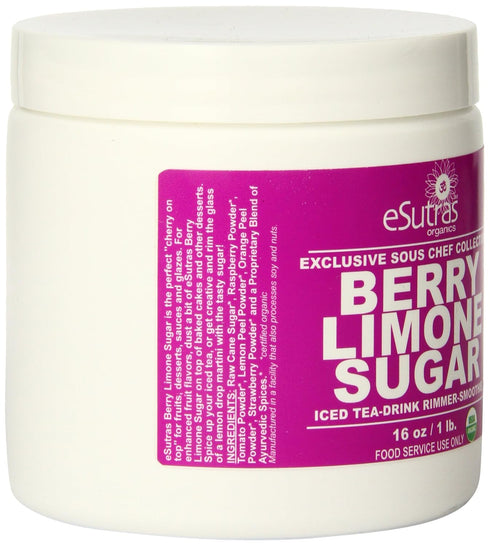 eSutras Organics 16 Sugar, Berry Limone, Ounce