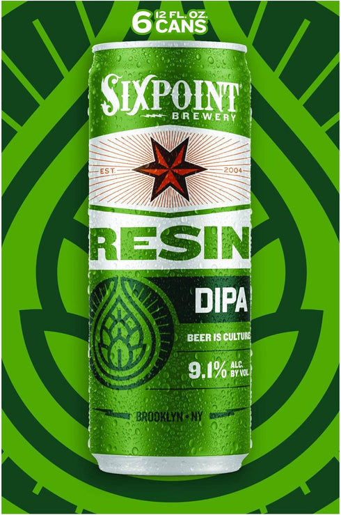Sixpoint Brewery 6pk, 12 Oz Sixpoint, IPA Resin, Fl Cans