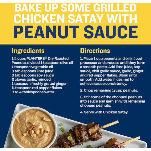 35 Planters Unsalted Dry Roasted Peanuts, Ounce