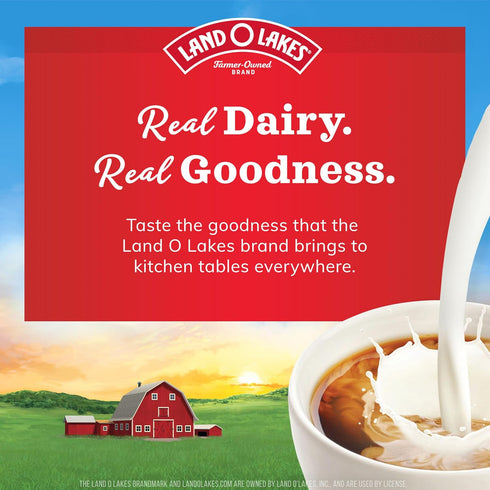1 Land O Lakes Half And Half, Traditional, Coffee Creamer, Quart