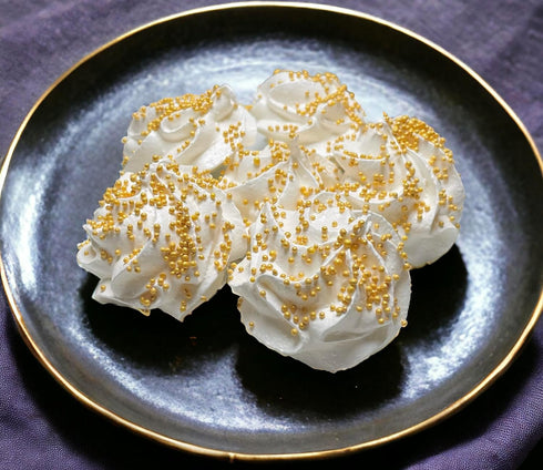 Sweet Evas SHIMMER METALLIC GOLD NONPAREILS- Dairy Free, Gluten Free, Egg Free, Vegan, Soy Free, Nuts Free, Kosher