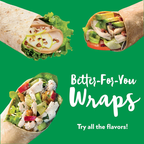 8 Count (Pack 6) Tumaro's Garden Veggie Carb Wise Wraps - Low Carb - Keto Friendly Sandwich & Burrito Tortillas