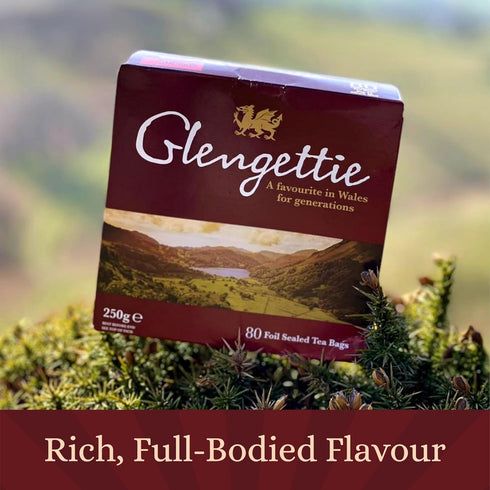 Glengettie (80 Count 250g) Foil Tea Bags Box