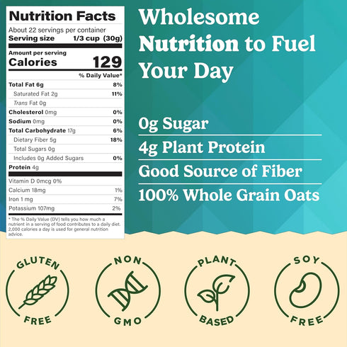 24oz MyCerealMix Sugar Free Granola Vanilla Almond Keto Friendly, High Fiber Diabetic Cereal, Gluten Free, Plant-Based