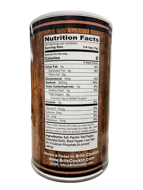 Britscookin Cajun Seasoning, 8 oz, Pack of 2