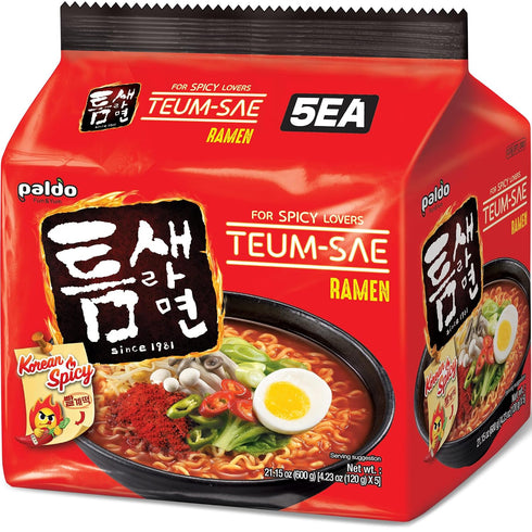 Paldo Fun & Yum Teumsae Hot and Spicy Ramen Korean Instant Noodle
