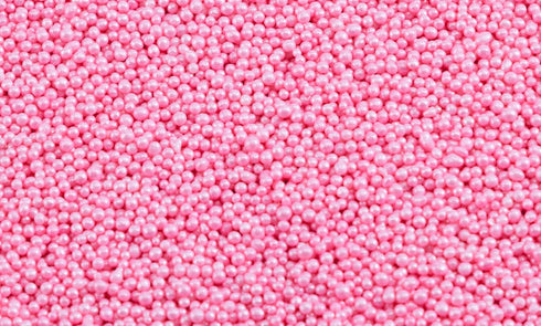 Sweet Evas SHIMMER Large,1.5 METALLIC PINK PEARL NONPAREILS- Dairy Free,Vegan,Soy Free,Nuts