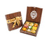 Sukhadia Sweets - Wooden Square 9pc - Indian Mithai Gift- Assorted Nuts