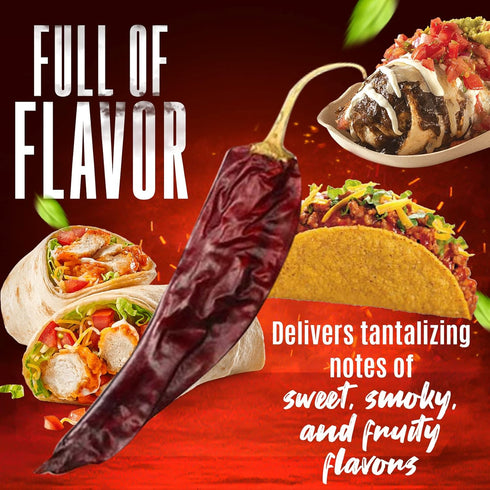 Fusion Select Guajillo Chiles Pepper - Natural and Premium - 8 Oz Resealable Package
